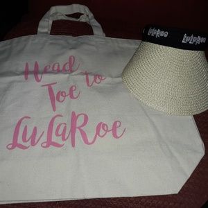 Lularoe tote and hat set